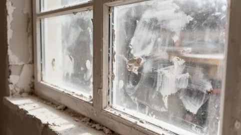 Czym wyczyścić okna po tynkowaniu