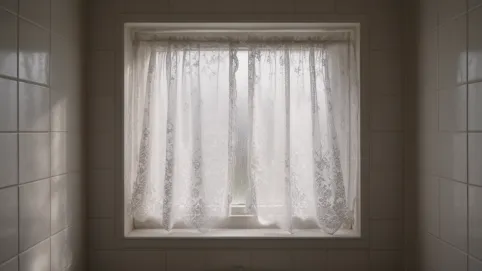 Firanki do łazienki małe okno